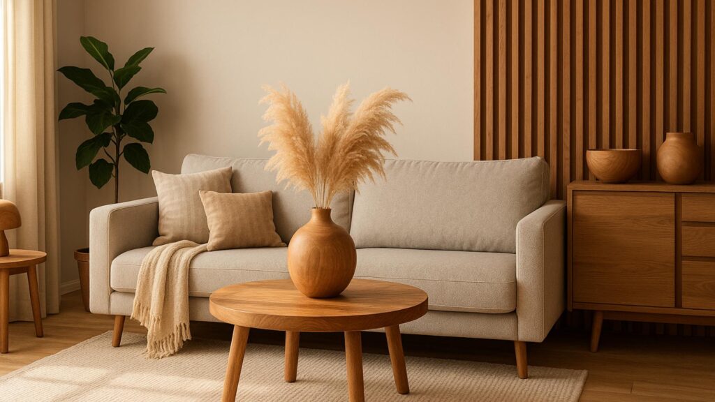 wooden elements decor