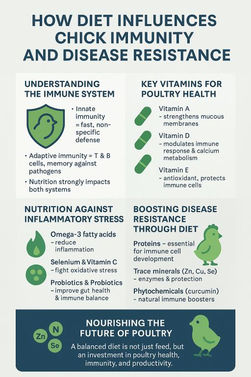 diet influence chick immunity
